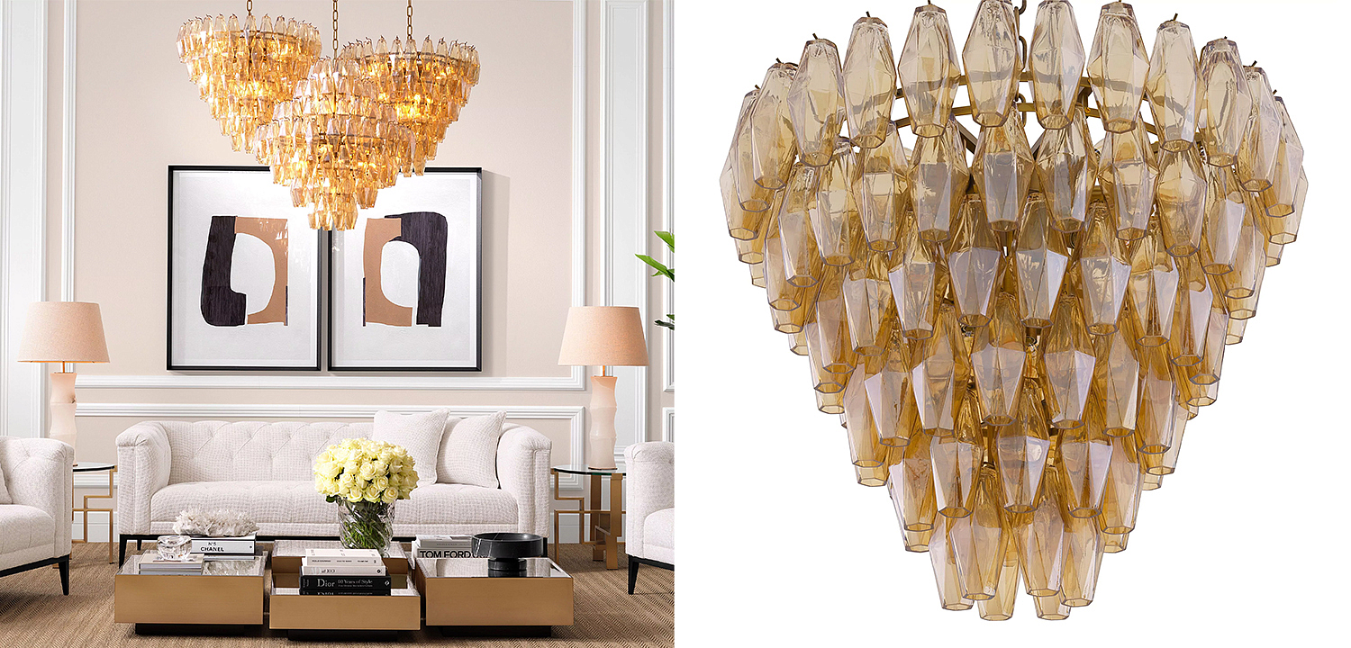 Люстра Eichholtz Chandelier Benini S Amber Люстра Eichholtz Chandelier Benini S Amber - Loft-Concept в Воронеже