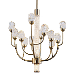 Люстра с декором в виде кристаллов из хрусталя Kenneth Crystal Stone Chandelier 12 варинант исполнения - 1 | Loft Concept в Воронеже