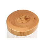 Керамический столик с деревянной столешницей "Пешка" варинант исполнения - 5 | Loft Concept в Воронеже