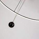 Светодиодная люстра Black LED Circle and Ball Lamp варинант исполнения - 6 | Loft Concept в Воронеже