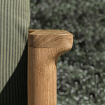 Дизайнерское уличное кресло из массива дерева с плетеной спинкой PALINFRASCA Armchair варинант исполнения - 5 | Loft Concept в Воронеже