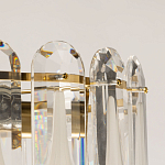 Люстра многоярусная с овальными прозрачными подвесками 36 см Harmonica варинант исполнения - 7 | Loft Concept в Воронеже