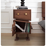 Тумбочка прикроватная с ящиком и дверцей Робот Robot Desk варинант исполнения - 7 | Loft Concept в Воронеже