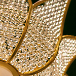 Люстра в форме тюльпана с лепестками из прозрачных стеклянных бусин Hanging Flowers варинант исполнения - 5 | Loft Concept в Воронеже