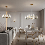 Люстра с декоративными птицами Ganthea D 93 см варинант исполнения - 4 | Loft Concept в Воронеже