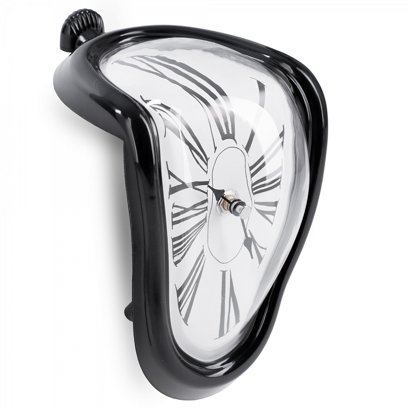 Часы Salvador Dali Soft Clock black Белый Черный в Воронеже | Loft Concept 