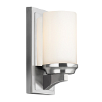 Бра для ванных комнат с белым цилиндрическим плафоном на прямоугольном основании цвета хром Feiss варинант исполнения - 5 | Loft Concept в Воронеже