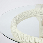 Комплект обеденный из ротанга Eloise grand white варинант исполнения - 13 | Loft Concept в Воронеже