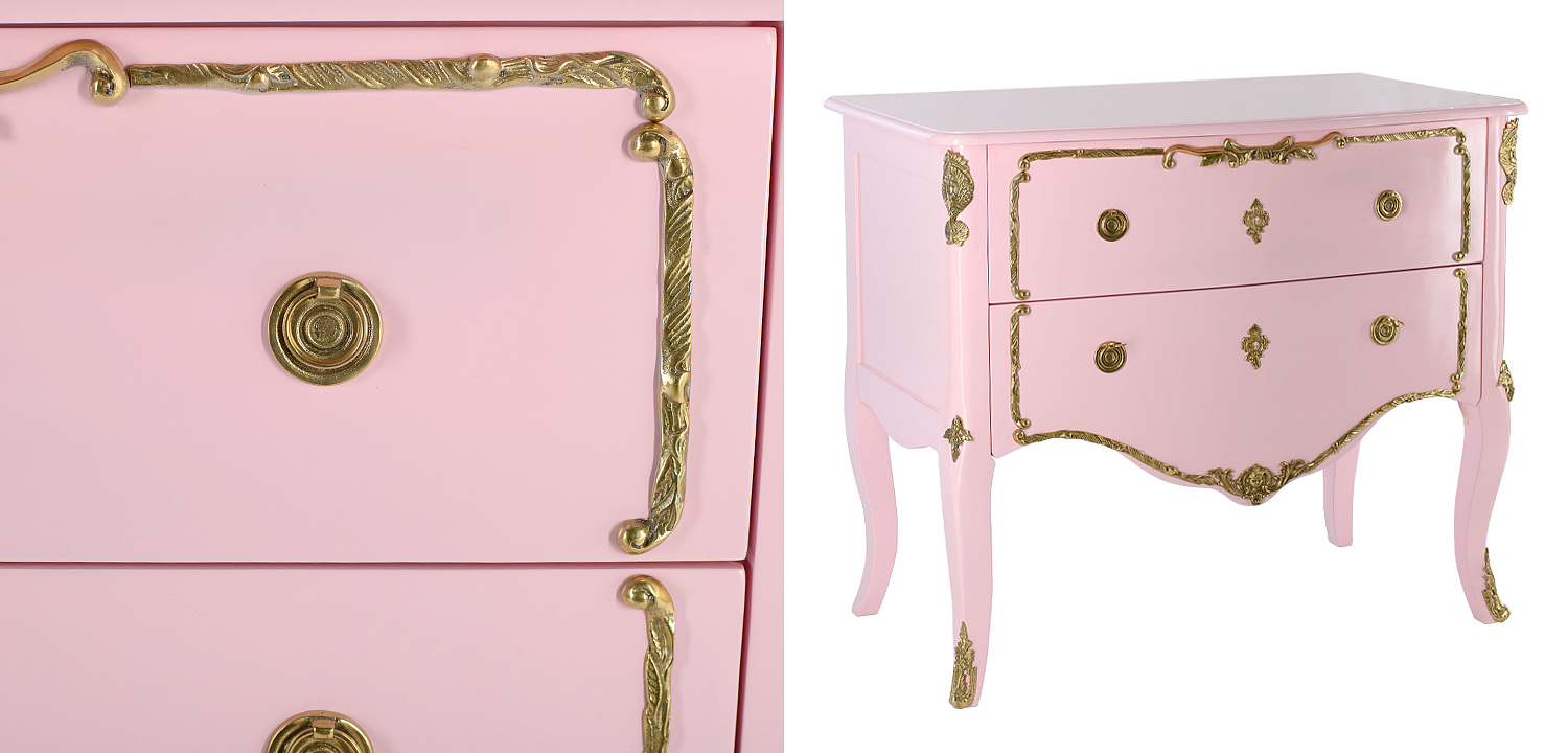 Комод в стиле рококо L.XV CHEST OF DRAWERS Rosamel Розовый Комод в стиле рококо L.XV CHEST OF DRAWERS Rosamel Розовый - Loft-Concept в Воронеже