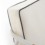 Садовый 2-х местный диван с подлокотниками из тика White варинант исполнения - 7 | Loft Concept в Воронеже