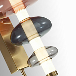 Бра с плафоном из разноцветного стекла Glass Peonies варинант исполнения - 1 | Loft Concept в Воронеже