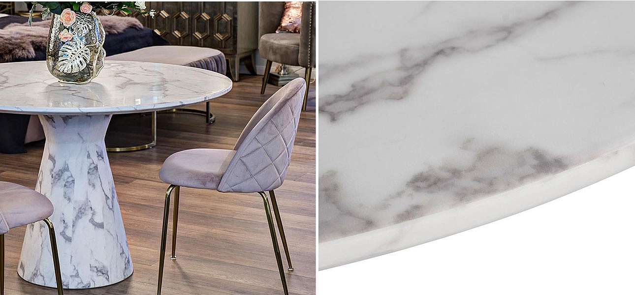 Стол обеденный Abundance of white marble Стол обеденный Abundance of white marble - Loft-Concept в Воронеже