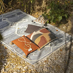 Подушка декоративная с геометрическим узором и плетенными вставками Divine Abstractions варинант исполнения - 5 | Loft Concept в Воронеже