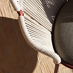 Дизайнерское уличное кресло с веревочной спинкой PETALO Armchair варинант исполнения - 11 | Loft Concept в Воронеже