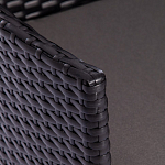 Обеденный комплект из искуственного ротанга Vintara черный варинант исполнения - 5 | Loft Concept в Воронеже