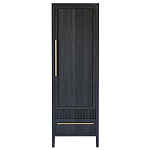 Узкий Шкаф Primo с 2 выдвижными ящиками Черный дуб варинант исполнения - 1 | Loft Concept в Воронеже