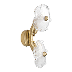 Бра с ветвистыми бронзовыми элементами и стеклянными рифлеными дисками Textured Glass Bra варинант исполнения - 4 | Loft Concept в Воронеже