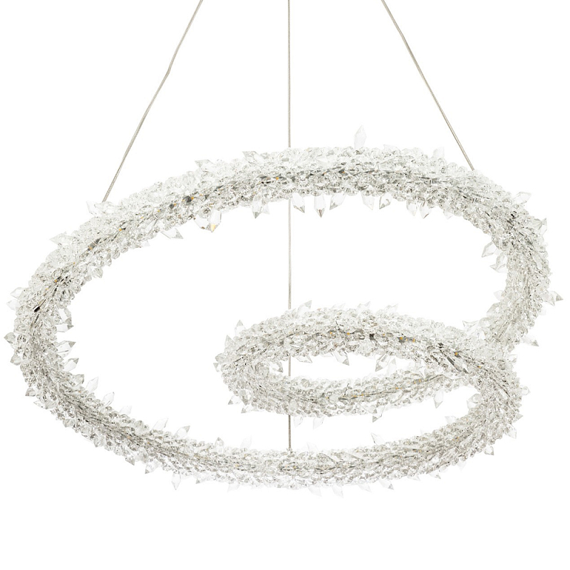 Фигурная люстра украшенная кристаллами из хрусталя Gilbertine Crystals Spiral Chandelier Прозрачный Латунь Фигурная люстра украшенная кристаллами из хрусталя Gilbertine Crystals Spiral Chandelier Прозрачный Латунь в Воронеже | Loft Concept