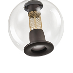 Подвесной светильник с плафоном в форме шара Inner Gleam Orb black  варинант исполнения - 3 | Loft Concept в Воронеже