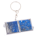 Зеркало брелок складное двухстороннее из натурального камня Лазурит Stone Mirrors варинант исполнения - 6 | Loft Concept в Воронеже