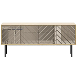 Длинная тумба с зеркальным декором Serena варинант исполнения - 9 | Loft Concept в Воронеже