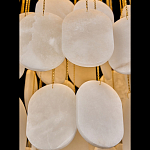 Люстра с овальными подвесками из натурального камня Spatial Composition варинант исполнения - 4 | Loft Concept в Воронеже