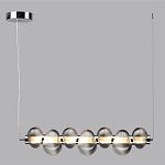 Подвесной светильник линейный с 7-ю рифлеными стеклянными шарами Marcelh Light варинант исполнения - 8 | Loft Concept в Воронеже