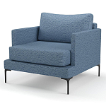 Мебельная ткань Шенилл голубой цвет 138 см T4-26 варинант исполнения - 5 | Loft Concept в Воронеже