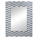 Прямоугольное зеркало с инкрустацией раковинами устриц Mother оf Pearl Facets варинант исполнения - 1 | Loft Concept в Воронеже