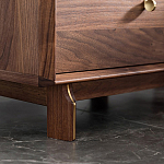 Прикроватный деревянный столик с ящиками Moon Walnut Furniture варинант исполнения - 4 | Loft Concept в Воронеже