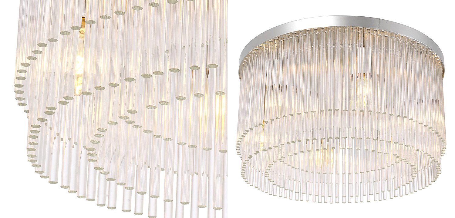 Потолочный светильник Eichholtz Ceiling Lamp Hector Nickel Потолочный светильник Eichholtz Ceiling Lamp Hector Nickel - Loft-Concept в Воронеже