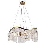 Люстра подвесная волнистой формы с хрустальными подвесками Ludivine Lighting варинант исполнения - 1 | Loft Concept в Воронеже