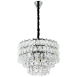 Люстра с хрустальными подвесками в виде капель Antoine Crystal Drops Chrome Chandelier 9 варинант исполнения - 2 | Loft Concept в Воронеже