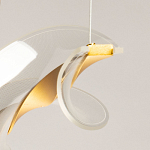 Люстра линейная с изогнутым плафоном Wave Line варинант исполнения - 10 | Loft Concept в Воронеже