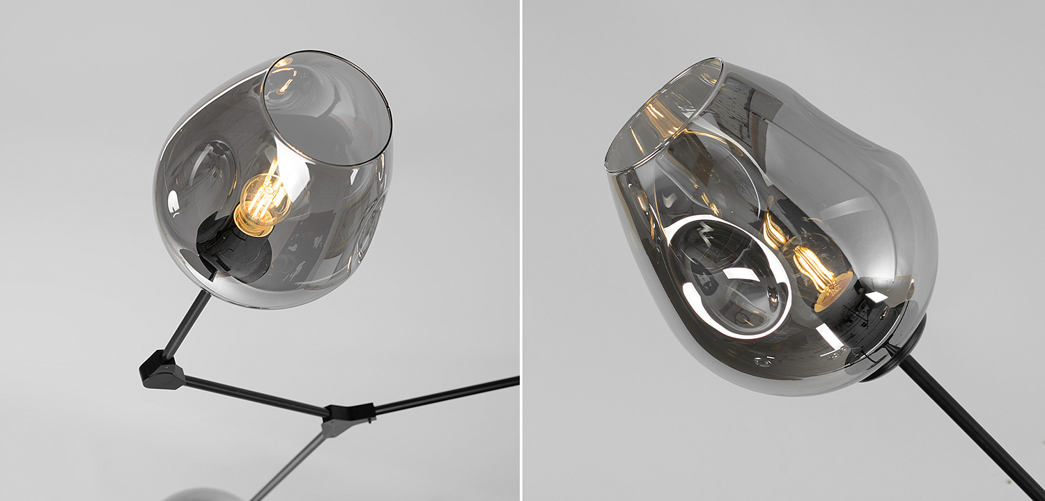 Люстра Branching Bubble Chandelier 7 Black Люстра Branching Bubble Chandelier 7 Black - Loft-Concept в Воронеже