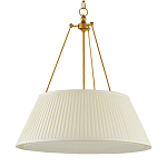 Подвесной светильник светодиодный с фактурным тканевым конусообразным абажуром White Fabric Lampshade варинант исполнения - 4 | Loft Concept в Воронеже