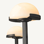 Люстрас 3-мя мраморными плафонами в форме купола Light Warm Light варинант исполнения - 1 | Loft Concept в Воронеже