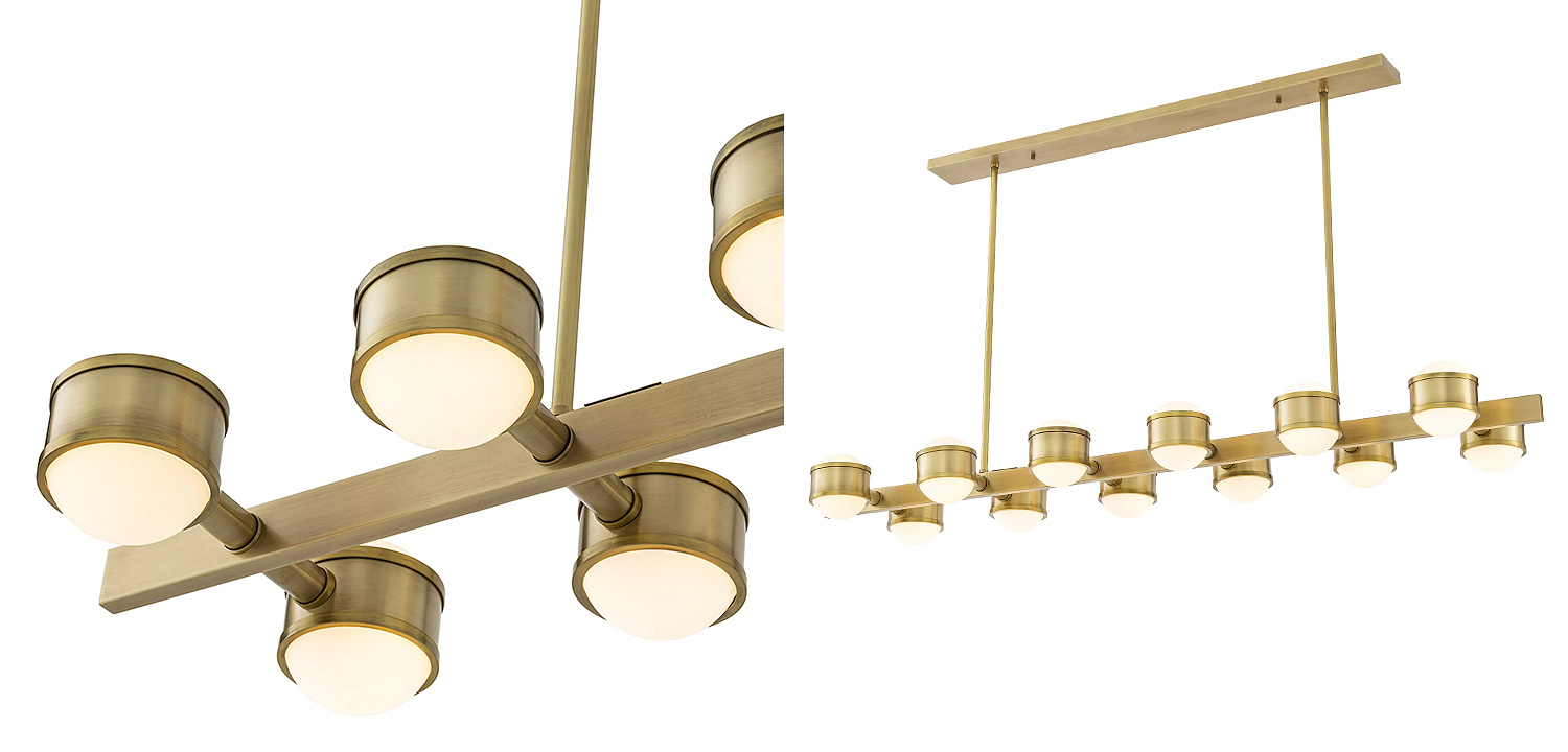 Люстра Eichholtz Chandelier Aldo Brass Люстра Eichholtz Chandelier Aldo Brass - Loft-Concept в Воронеже