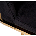 Стул обеденный велюровый черный с золотым каркасом Nobility варинант исполнения - 4 | Loft Concept в Воронеже