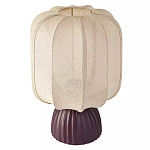 Настольная лампа с фактурным основанием и бежевым тканевым абажуром Modern Textured Table Lamp варинант исполнения - 1 | Loft Concept в Воронеже