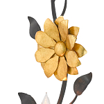 Бра черное с золотым цветком Bizarre Creation варинант исполнения - 1 | Loft Concept в Воронеже