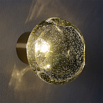 Бра с круглым плафоном из прозрачного стекла с пузырьками воздуха Effervia  варинант исполнения - 8 | Loft Concept в Воронеже