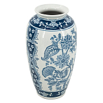 Ваза с синим цветочным орнаментом Blue & White Ornament  варинант исполнения - 1 | Loft Concept в Воронеже