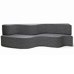 Дизайнерский модульный диван волнистой формы с цветным принтом Poltronova Superonda Sofa варинант исполнения - 2 | Loft Concept в Воронеже