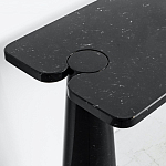Консоль чёрная на 2-х конусообразных ножках Eros варинант исполнения - 2 | Loft Concept в Воронеже