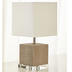 Настольная лампа деревянная с белым абажуром Wooden Table Lamp варинант исполнения - 1 | Loft Concept в Воронеже