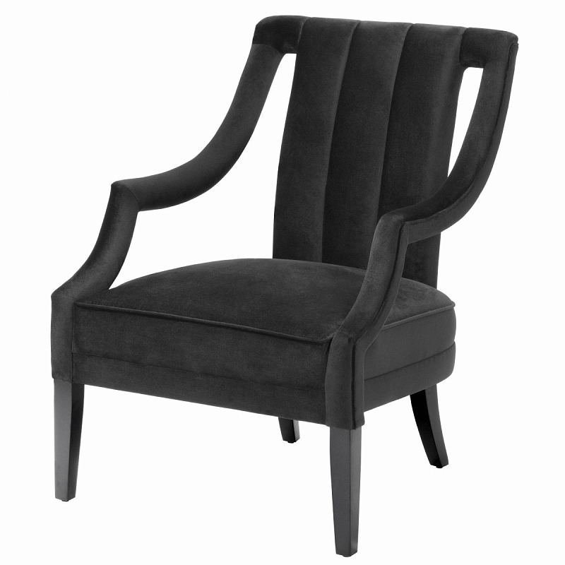 Кресло Eichholtz Chair Ermitage Black Черный Кресло Eichholtz Chair Ermitage Black Черный в Воронеже | Loft Concept
