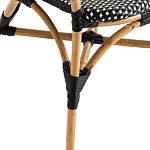 Кресло плетеное из ротанга Ronald Black White Rattan Chair варинант исполнения - 5 | Loft Concept в Воронеже