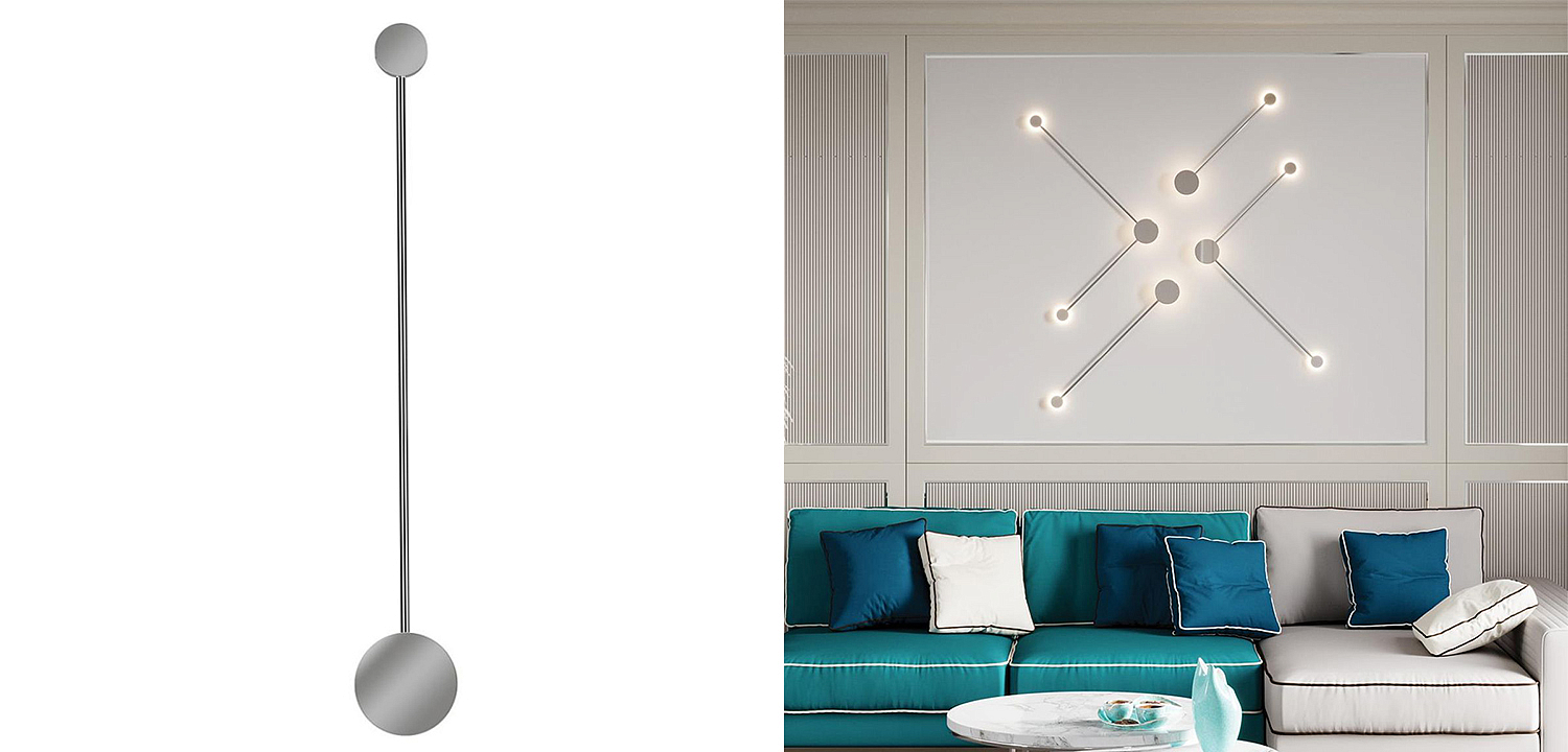 Бра Pin Wall Light Chrome 70 Бра Pin Wall Light Chrome 70 - Loft-Concept в Воронеже
