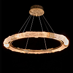 Люстра в форме кольца с золотым декором Warm Heavenly Light варинант исполнения - 2 | Loft Concept в Воронеже